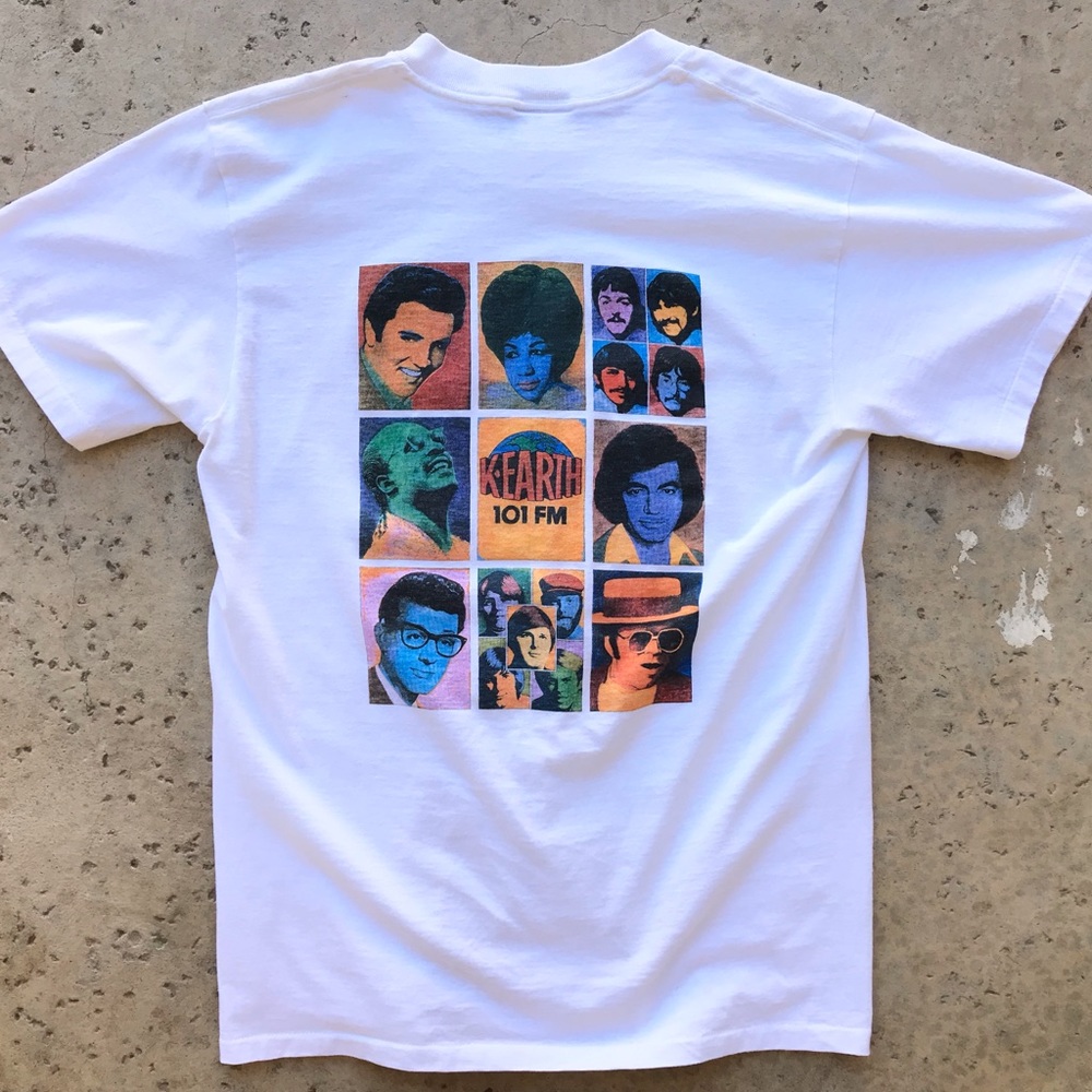 RARE Vintage 1980s K-Earth 101 The Beatles T-Shirt